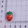 Mini frutas fatiadas morango cereja acessórios de resina acessórios para joias DIY acessórios para presilhas feitas à mão materiais para corrente de celular