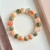 [Barato] Pulsera de Raíz de Bodhi Natural para Mujer de una Sola Vuelta con Flores Flotantes Alrededor del Dedo Rou Bodhi Zi Cuenta de Buda Pulsera Literaria