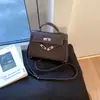 Bolso de Mano Texturizado de Nicho Estilo Francés 2025 Nuevo Bolso para Mujer Moda Bolso Cruzado Simple Cuadrado Pequeño Casual de Moda