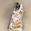 Gato Fresco de Moda Adecuado para Apple 17Promax Elegante 16 Nuevo Estilo 15 Funda para Teléfono Móvil Iphone14 Espejo Creativo 13