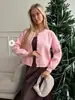 Chaqueta Suéter de Terciopelo Imitación Mink para Mujer en Otoño e Invierno Nuevo Diseño, Suave, Holgada y de Estilo Perezoso Cárdigan de Felpa Tejido