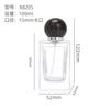 Frascos Dispenser de Perfume com Tampa de Resina tipo Baioneta, Em Estoque para Atacado, Frascos de Perfume de Vidro Transparente, Frascos Baioneta, Frascos de Perfume Vazios