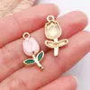 Acessórios para Joias DIY Liga Esmaltada Série Dia dos Namorados Buquê de Corações Pingentes Pulseiras Colares Chaveiros Charms
