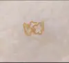 Anillo de Acero de Titanio Oro de 18 Quilates Sin Decoloración Lujo Accesible para Mujer Acero Inoxidable Europeo y Americano Anillo Abierto de Lava Joyería para la Mano