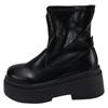 Botas de Plataforma Estilo Coreano Botas tipo Martin para Mujer Impermeables Plataforma Suela Gruesa Botines Pequeños Botines Elásticos de Moda para Hombre Botas Delgadas Versátiles