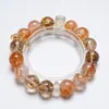 [Brillo Cristalino Cálido] Pulsera de Flor de Goma Natural con Cristal para Mujer Más Fácil de Combinar Pulsera de Cristal Amarillo Torre Cristal Blanco al por Mayor