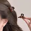 Grampo de Cabelo Meio Pérola de Verão tamanho pequeno Grampo Presilha Feminino 2024 Novo High-end Grampo para Cabelo da Frente Lateral Franja Acessórios de Cabelo