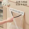 Artefacto de almacenamiento de bolsas de basura de cocina, montado en la pared, bolsa de almacenamiento de gran capacidad, bolsa de plástico, almacenamiento, bolsillo de red con velcro