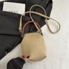 Bolso Cruzado de Verano 2025 Artístico para Viajero Diario Teléfono Móvil Bolso de Mano Nuevo para Mujer Color Sólido Alto Color Monedero Bolso Casual