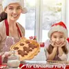 Bandeja Navideña de Dibujos Animados Transfronteriza Bandeja para Servir Fiestas Navideñas Forma de Papá Noel Bandeja para Snacks Navideños