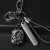Atacado Obsidian Zodiac Chaveiro Pingente Masculino e Feminino Produtos Automotivos Anti-perdido Chaveiro Jóias Criativas