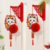 Decoraciones de Año Nuevo Chino del Año del Cordero 2027 Colgante de Campana de León de Peluche Decoración de Año Nuevo Modelo Nuevo Arreglo de Escena de Año Nuevo Artículos al por Mayor