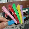 Pinza de Pato de Plástico para Gelatina Transfronteriza de 8 cm Pinza de Cocodrilo de Color Caramelo Pasador para Cabello Roto, Flequillo y Separación