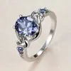 El anillo de princesa púrpura con incrustaciones más vendido de Cao Shi desea que sea un fabricante de anillos ovalados de Europa y América.