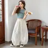 2026 Nuevos Pantalones de Linterna para Niñas de Verano Delgados de Secado Rápido Transpirables Versátiles Casuales Elegantes Pantalones Japoneses Repelentes de Mosquitos
