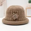 Chapéu de inverno para mulheres de meia-idade e idosas, quente e resistente ao frio, com forro de fleece e espessado, chapéu de algodão