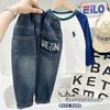 Pantalones de Otoño para Niños Jeans Infantiles Primavera y Otoño 2026 Nuevo Estilo Niños Grandes Principios de Otoño Delgados Casuales Modernos Geniales