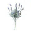 Simulación Flor Artificial de Lavanda Flor Artificial Flor de Plástico Planta Artificial de Simulación Flor de Espiga de Trigo Paisajismo