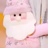 Decoraciones Navideñas Cortinas Creativas Hebillas para Cortinas de Puerta Cortinas Rosas de Navidad Hombre Mayor Muñeco de Nieve Diseño de Escena de Abrazo a la Ventana