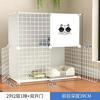 Gaiola para Gatos de Camada Dupla Doméstica Interna Espaço Extra Grande Casa para Gatos Casa para Gatos Ninho Gaiola para Animais de Estimação Villa de Gato Pequeno de Três Andares