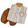 Moda Elegante Nueva para Niños 2024, Conjunto Fresco de Chaleco para Niños, Atuendo de Dos Piezas sin Mangas de Verano de Moda para Niños