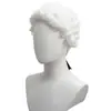 Novo Estilo Chapéu de Juiz Peruca Curta para Cosplay Advogado Festa de Halloween Peruca Completa para Role-Playing Casual Profissional