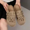 Tamancos Versáteis Casuais de Verão Personalizados Transfronteiriços, Sapatos Slip-On Respiráveis com Solado Macio Antiderrapante, Sapatos Retro Birkenstock