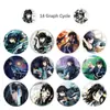 500 Adesivos/Rolo Demon Slayer: Rolos de Adesivos Kimetsu No Yaiba Tokito Muichiro para Diários, Fita Decorativa para Carros Transfronteiriça Atacado