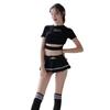 Sexy Hermana Mayor Uniforme Sexual Lencería Sexy Caliente Equipo de Animación de Fútbol Traje Moldeador Europa y América
