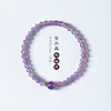 Pulsera de Cuentas de Amatista Fantasía para Estudiantes Mujeres Casual Nicho Flotación de Hielo Ágata Roja del Sur Hada Pulsera Delicada para Apilar Cadena