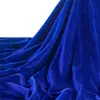 Tecido de veludo com fio dourado azul royal cortina de palco azul profundo toalha de mesa de conferência tecido de cortina de fundo de veludo azul