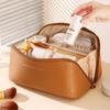 Bolsa de Cosméticos Transfronteriza para Mujer de Gran Capacidad Portátil de Alta Gama Sensación Celebridad de Internet Simple Bolsa de Viaje Bolsa de Almacenamiento de Artículos de Aseo Personal Venta al por Mayor