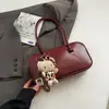 Bolso tipo bowling elegante y único para mujer, nueva colección otoño 2026, bolso de hombro retro de moda, gran capacidad