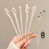 Grampo de Cabelo de Flor para Mulheres, Estilo Antigo, Novo Estilo Chinês, Grampo de Cabelo Moderno, Design de Grampo de Cabelo, Grampo de Cabelo Estilo Chinês Dinastia Han