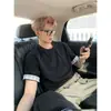 Nueva Camisa de Cuadros de Verano 2026 para Hombre Estilo Coreano Madura con Ambiente Urbano, Camiseta Holgada de Manga Corta con un Toque de Alta Gama