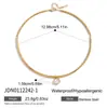 Collar Wanxing para Mujer, Acero Inoxidable Chapado en Oro de 18k con Colgante de Circonita, Varios Estilos, Joyería de Cuello Estilo Ins, No se Desvanece, Venta al por Mayor Transfronteriza
