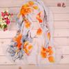 Bufanda larga de gasa estampada para mujer, estilo tinta, moda nueva, venta al por mayor, primavera y verano, fábrica de Yiwu, bufanda pequeña