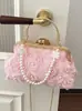 Bolsa de Axila Flor de Pérola Yuezi 2026 Nova Tendência Versátil Elegante Bolsa de Ombro Design de Moda de Alto Valor Bolsa de Mão