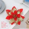Yilun Transfronterizo Planta Verde Artificial Decoraciones Navideñas Colgante para Árbol de Navidad Decoración Limpieza de Polvo Diadema de Flor de Navidad Tela de Seda