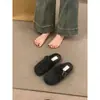 Pantuflas tipo Birkenstock de suela plana y forradas de fleece, calzado para mujer, colección otoño/invierno 2025, de suela suave, sin cordones, planas tipo Birkenstock grises