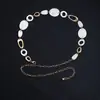 Cadena de Cintura Elegante de Metal con Girasol para Mujer de Comercio Exterior, Accesorio de Cintura Ajustable para Vestido, Cinturón de Cadena Multicapa de Gama Alta