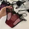 Bata Morada~Bragas de Encaje Sexy Francés para Niña, Puro Deseo Nuevas Calzones de Malla Transpirable de Cintura Baja para Mujer
