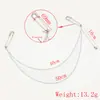 Cadena de Venta Directa de Fábrica, Cadena para Muñeca de Teléfono Móvil, Accesorios para Ropa, Cadena para Bolsos, Colgante de Llave con Cuentas, Cadena para Bolsos sin Eslabones