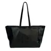 Bolsa Tote Retrô de Grande Capacidade Transfronteiriça Casual Simples para o Dia a Dia Bolsa de Ombro Moda Versátil Tendência Letra Bolsa de Ombro Único
