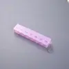 Caja de Pastillas Rectangular Pequeña Portátil Transparente de Siete Compartimentos, Resistente a la Humedad, Empaque Individual de Siete Días a la Semana, Mini Caja de Medicina Portátil Transfronteriza