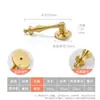 Novo Pingente Estilo Chinês Retrô Maçaneta de Gaveta de Latão Sólido, Puxador de Anel Dourado Antigo de Furo Único para Armário e Porta de Guarda-Roupa