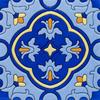 Pared de fondo de pasillo azulejo pequeño 150*150 azulejo de flor vintage línea de cintura de escalera esquina de lavabo azulejo vidriado de flor