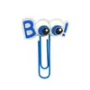 Clip para sujetapapeles navideño que brilla en la oscuridad, marcapáginas de goma blanda, clip marcador de página para libro de estudiante, pequeño regalo de Navidad, en stock