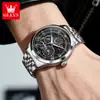 Reloj de la Marca Oris Hueco Personalizado Moda Automático Completo Mecánico Impermeable Luminoso Reloj para Hombre Reloj para Hombre