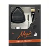 Kit de Maquiagem Preto Mágico Impecável Mais Vendido na Fronteira, Pincel para Base, Esponja para Pó, Paleta de Cores, Ferramentas de Beleza Três em Um em Estoque